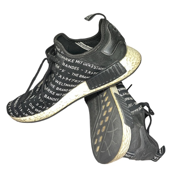Size 10 ADIDAS NMD R1 BLACKOUT MENS - Picture 8 of 13